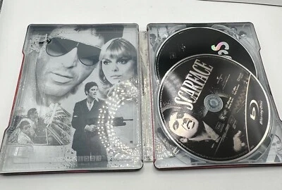 Scarface (Blu-ray + DVD, 1983, 2 discos) SteelBook edición limitada con tarjetas de arte Foto 1 de 3