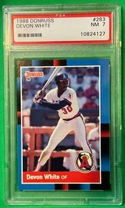 1988 Donruss Baseball Karte #283 Devon White PSA 7 NM - Bild 1 von 3