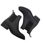 JEFFREY CAMPBELL Boot Womens 8 Black Stormy Chelsea Ankle Rain Boot Bootie Matte