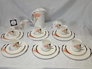 Villeroy & Boch V&B Iris Kaffeeservice Service Kaffeetasse für 6 Personen - Picture 1 of 8