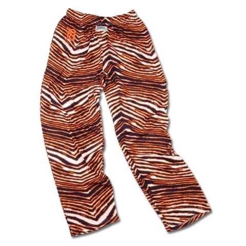 Detroit Tigers ZUBAZ Navy Orange White Vintage Zebra Logo Pants Cover