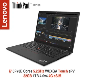 ThinkPad T14 i7 1370P 5.2GHz WUXGA Touch ePv 32GB 1TB 4G 3Y Premier Warranty - Picture 1 of 11