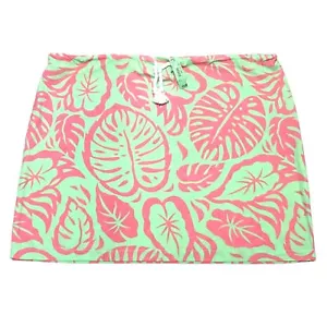Falda James Gunn Mujer Talla Grande Rosa Verde Hoja Patrón Floral Natación Cubrir - Imagen 1 de 5