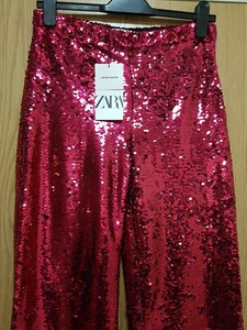 Zara Sequin Trousers for Women for sale 