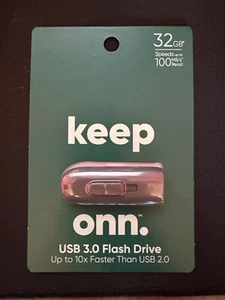 Keep Onn 32GB USB 3.0 Flash Drive: 10x Faster Than USB 2.0, Brand New, Sealed - Picture 1 of 2