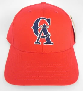 CALIFORNIA L.A. ANGELS MLB RED AMERICAN NEEDLE VINTAGE RETRO LOGO HAT CAP NEW! - Picture 1 of 7