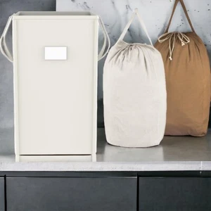 Laundry Basket Hamper Lg Collapsible Laundry Hamper Easy Carry 75L w 2 Bags - Picture 1 of 9