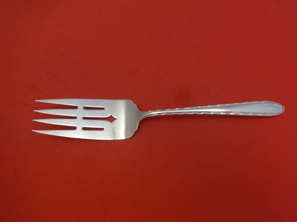 Flautas de plata de toalla tenedor de carne fría de plata esterlina con barra 8 3/8" para servir  Foto 1 de 2