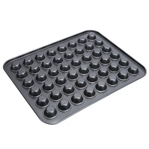 Mini Round Cake Pan Non-Stick 48-Cup Cupcake Baking Mould Easy Release Carbo YAN - Picture 1 of 17