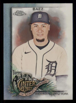 2022 Topps Allen and Ginter Chrome Refractors #90 Javier Baez - Image 1 of 2