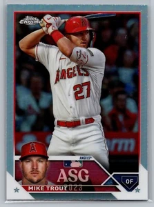 Mike Trout Refractor 2023 Topps Chrome Update Baseball - Picture 1 of 2