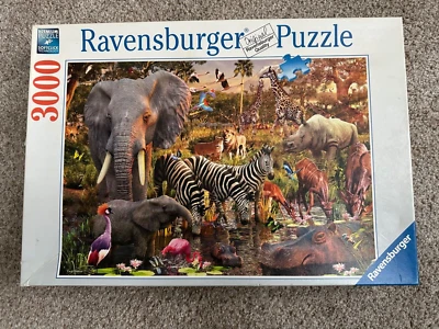 AFRICAN ANIMAL WORLD (2010 Ravensburger) -- 3000 Piece Jigsaw Puzzle - Image 1 of 2