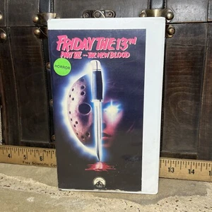 Friday The 13th Part VII 7 The New Blood VHS 1988 Horror Rare Racetrac Rental - Picture 1 of 20