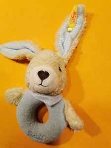 Steiff Greifring Hoppelhase (Rassel) - hellblau - Bild 1 von 13