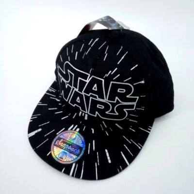 NUEVO CON ETIQUETAS Star Wars Disney Niños Snapback Negro Blanco Sombrero Gorra Lucas Films Foto 1 de 4
