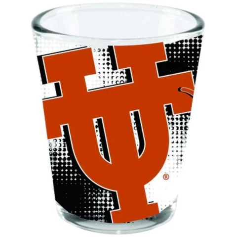 NCAA 2oz Full Wrap Highlight Collect Shot Glass UT OU TN TX Tech TT LONGHORN Cover