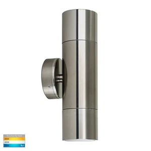 Havit HV1087T GU10 LED Titanium Aluminium TRI Colour Up & Down Wall Pillar - Picture 1 of 8