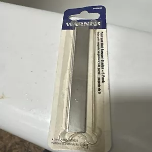 1 Pack (5) NEW GENUINE Warner 4" Scraper Blades Heavy Duty 019698 - Picture 1 of 7
