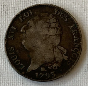 1793 N Louis XVI L'an 5 France Silver Coin Year of his death Beautiful coin! - Picture 1 of 2