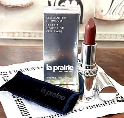 La Prairie Cellular Luxe Lip Colour ROUGE 30 New In The Box w/Navy Velvet Pouch - Image 1 of 4