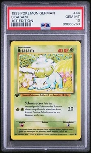PSA 10 Gemme Mint Pokemon 1° Edizione Set Base Bisasam (Bulbasaur) Tedesco - Foto 1 di 2