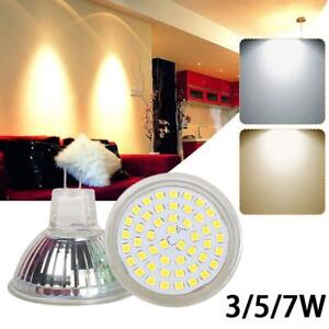MR 16 LED Bulb 3W/5W/7W Recessed Spotlights Lamps Glass Best GU5.3 12V P2H6