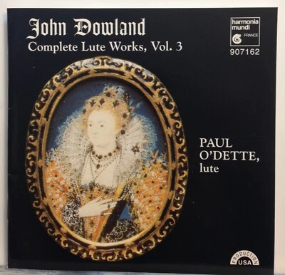 John Dowland, O'Dette: Complete Lute Works Vol. 3 (CD 1996, Harmonia) *Like New* - Image 1 of 2