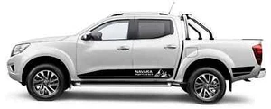 Nissan Navara Side Stripes Graphics Both Sides Decals Mountains Stickers 4x4 - Foto 1 di 4
