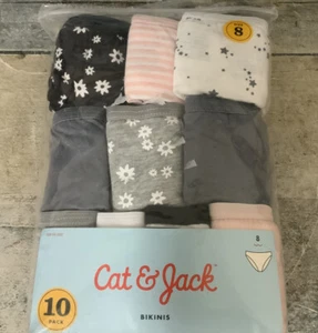 ⚡️Cat & Jack Girls 10pk Cotton Bikini (Size 8) - Picture 1 of 2