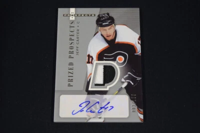 Jeff Carter 2005-06 Hot Prospects Prized Prospects Rookie Patch Autograph /199 - Image 1 of 2