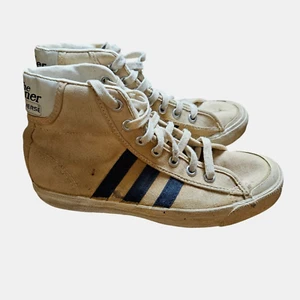 70s Converse USA The Winner High Cut Canvas Sneakers Mens 6.5 Women 8.5 Beige - Picture 1 of 17