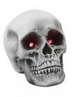 Totenschädel mit Rot Blinkenden Augen 21 cm