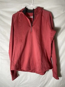 Nike Dri Fit 1/2 Zip Pink/Grey Pullover Sweater Size X Large - Picture 1 of 2
