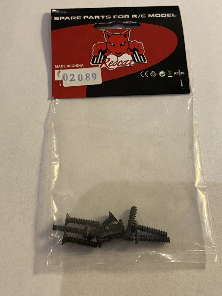 Redcat Racing 02089 3x15mm Countersunk Phillips Self Tapping Screws (9pcs) - Image 1 of 1