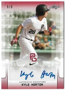 Kyle Horton 2017 Leaf Perfect Game Autograph Red /5 SSP Rookie Baseball #BA-KH2 - Picture 1 of 2
