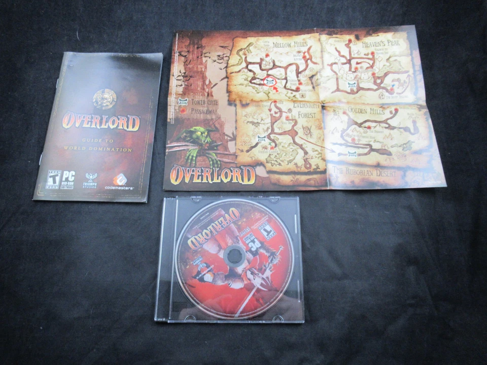 Overlord (PC, 2007) *Disc, Map, & Manual - Tested* - Image 1 of 1
