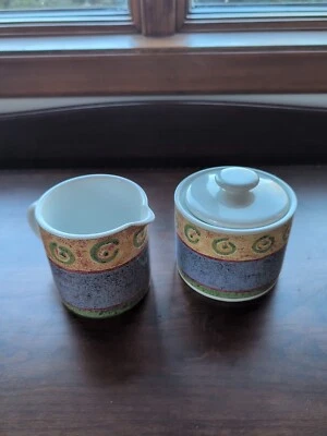 SAKURA Malaga Sugar Bowl & Lid Malaga And Creamer by Sue Zipkin  - Image 1 of 4