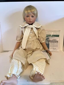 Master Piece Gallery Limited Edt Doll By Pamela Erff " AMBER " 27” Porcelain - Picture 1 of 22