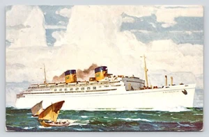 SS Matsonia Giant White Liner Matson-Oceanic Fleet Hawaii Service UNP Postcard - Picture 1 of 2