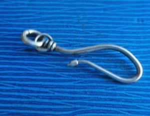 Chiusura A Gancio In Argento Vintage - Collana Bracciale A Catena - Foto 1 di 4