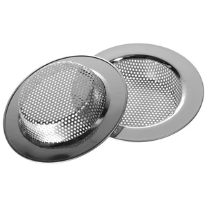 2 Pcs Stainless Steel Funnel Filter Drain Sink Strainer Stopper Kitchen - Picture 1 of 12