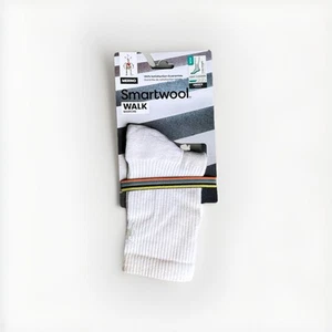 Smartwool Walk Light Cushion Crew Socks UNISEX - White, Size S, New | Free Ship! - Picture 1 of 7