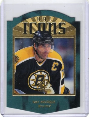 1997-98 SP AUTHENTIC ICONS DIE CUT RAY BOURQUE 52/100 - Image 1 of 2