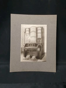 1903 Cabinet Card Photo, Newport Vermont VT, Organ Made By S.W. Parker - Picture 1 of 6