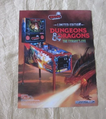 2024 STERN DUNGEONS & DRAGONS LE PINBALL FLYER - Image 1 of 2