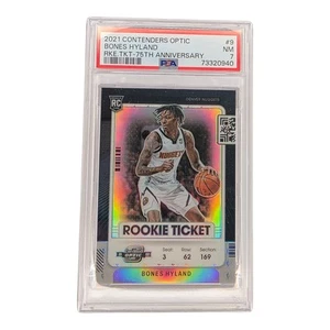 2021 Panini Contenders Bones Hyland Rookie Ticket RC 75th Anniversary PSA 7 NM - Picture 1 of 9