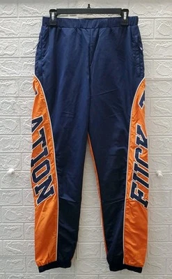 Nuevos Pantalones de Pista FTP Spellout Graphics Azul/Naranja Talla Pequeña Foto 1 de 4