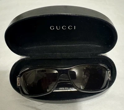 Óculos de sol vintage Gucci GG 2547/S NE8 preto com estojo - Imagem 1 de 4