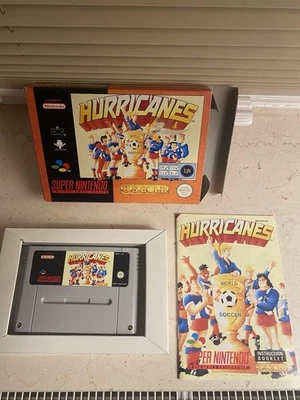 Super Nintendo Spiel : Hurricanes Fußball - SNES Modul Anleitung OVP PAL EUR - Bild 1 von 4