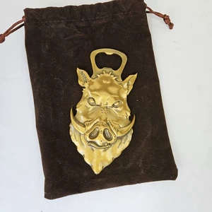 Zauberer Truhe Harry Potter Kupfer Wasserkocher Wildschweinkopf Metall Flaschenöffner - Bild 1 von 4